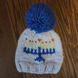 HUGGALUGS NWT Menorah Beanie Hat 0-6 Months